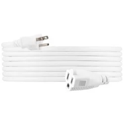 General Electric GE 1-Outlet Grounded Extension Cord Outdoor 16AWG 20' White