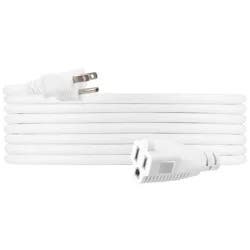 General Electric GE 1-Outlet Grounded Extension Cord Outdoor 16AWG 20' White