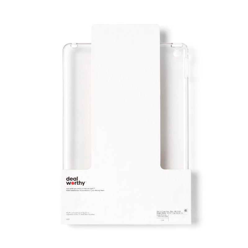 slide 3 of 3, iPad (9th Gen) Case - dealworthy™ Clear, 1 ct