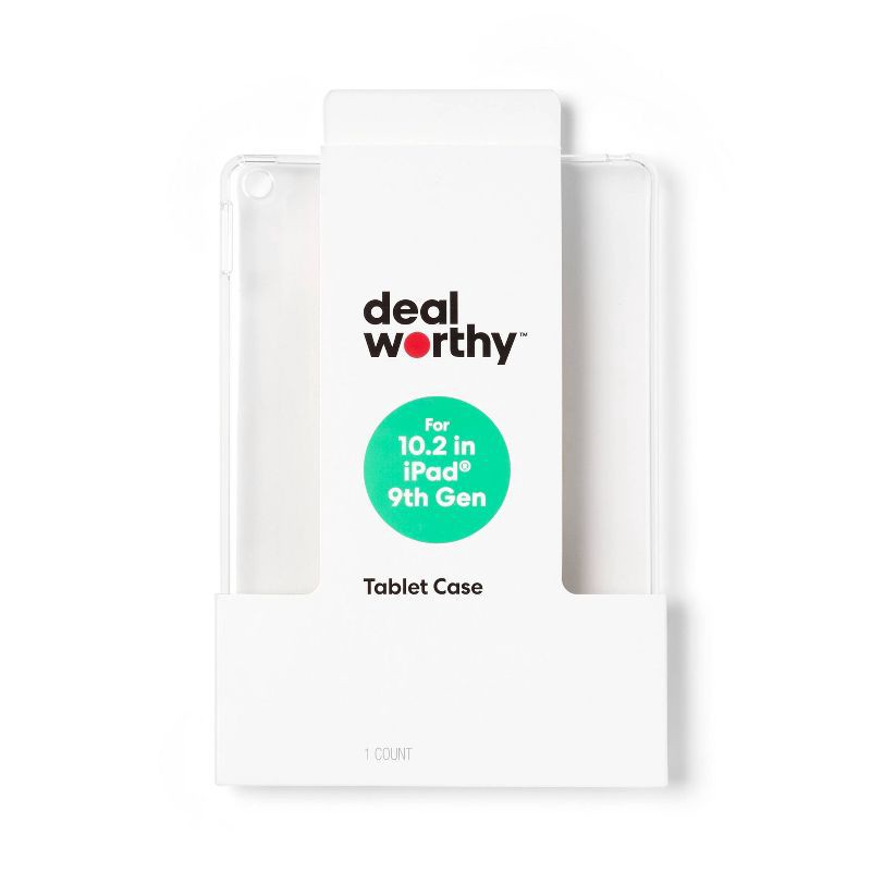 slide 1 of 3, iPad (9th Gen) Case - dealworthy™ Clear, 1 ct