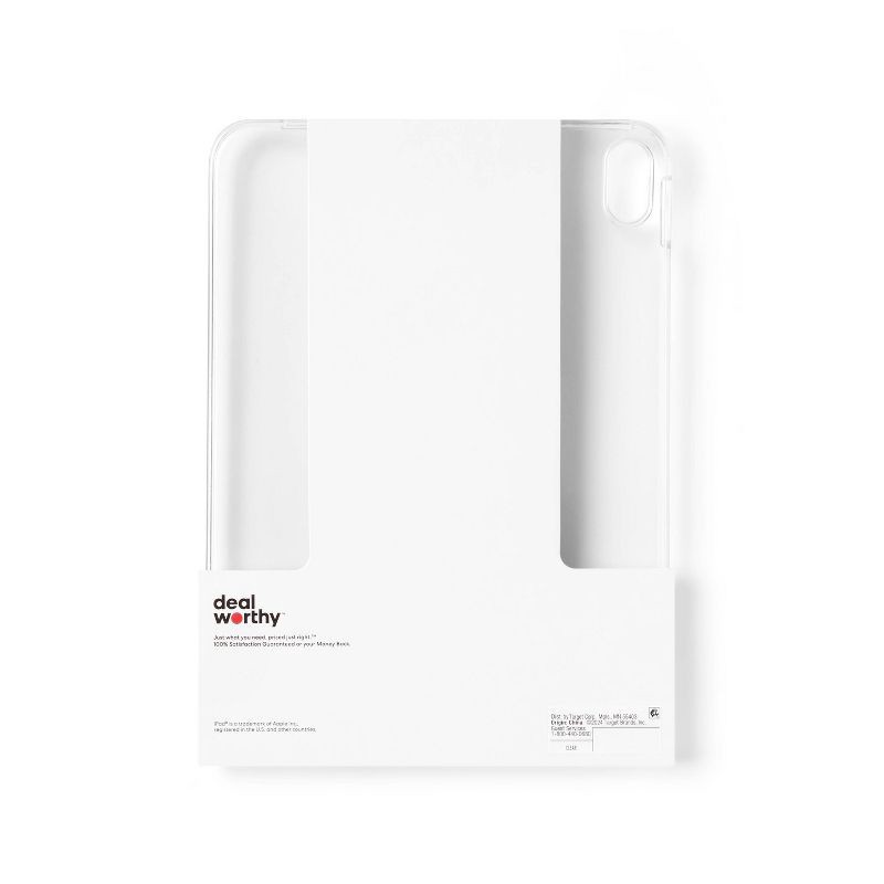 slide 3 of 3, iPad (10th/11th Gen) Case - dealworthy™ Clear, 1 ct