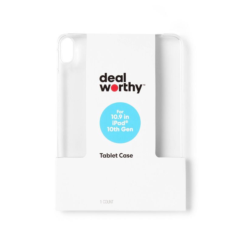 slide 1 of 3, iPad (10th/11th Gen) Case - dealworthy™ Clear, 1 ct