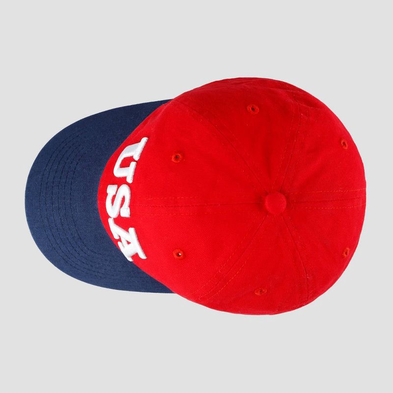 slide 3 of 6, Wemco Men's Cotton Baseball Hat - Red/Blue, 1 ct