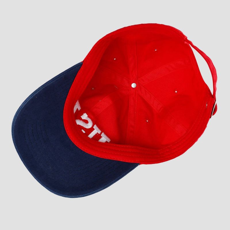 slide 5 of 6, Wemco Men's Cotton Baseball Hat - Red/Blue, 1 ct