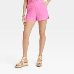 Women's High-Rise Pull-On Shorts - Universal Thread™ Pink L