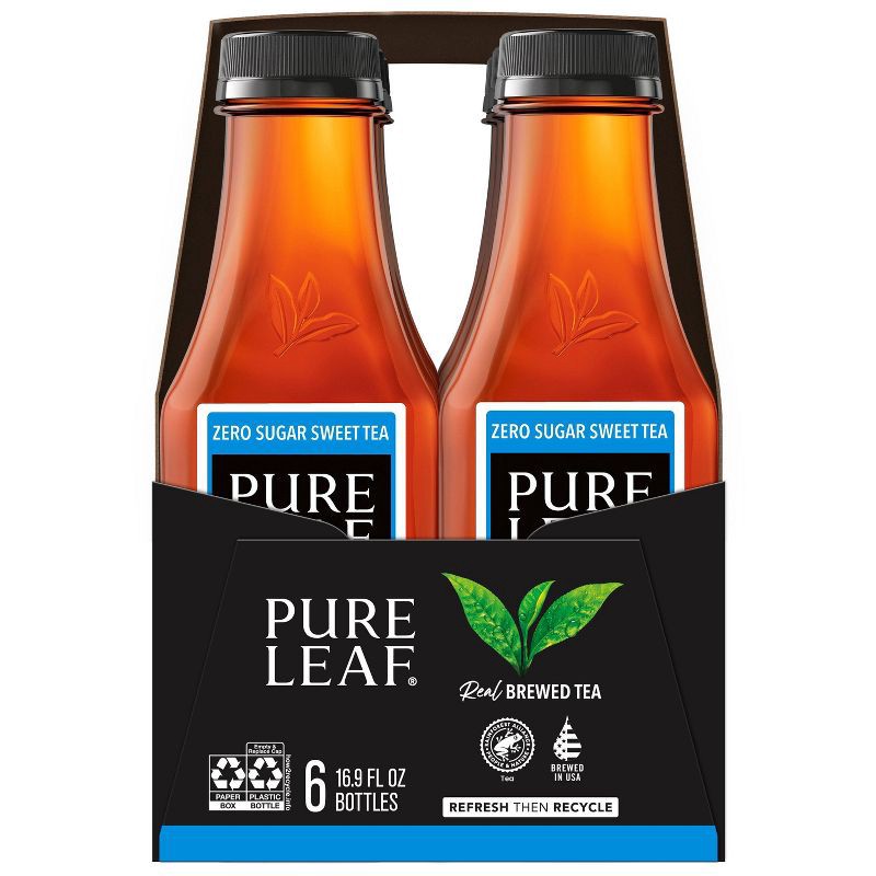 slide 3 of 7, PURE LEAF RTD Pure Leaf Zero Sugar Sweet Tea - 6pk/16.9oz Bottles, 6 ct; 16.9 oz