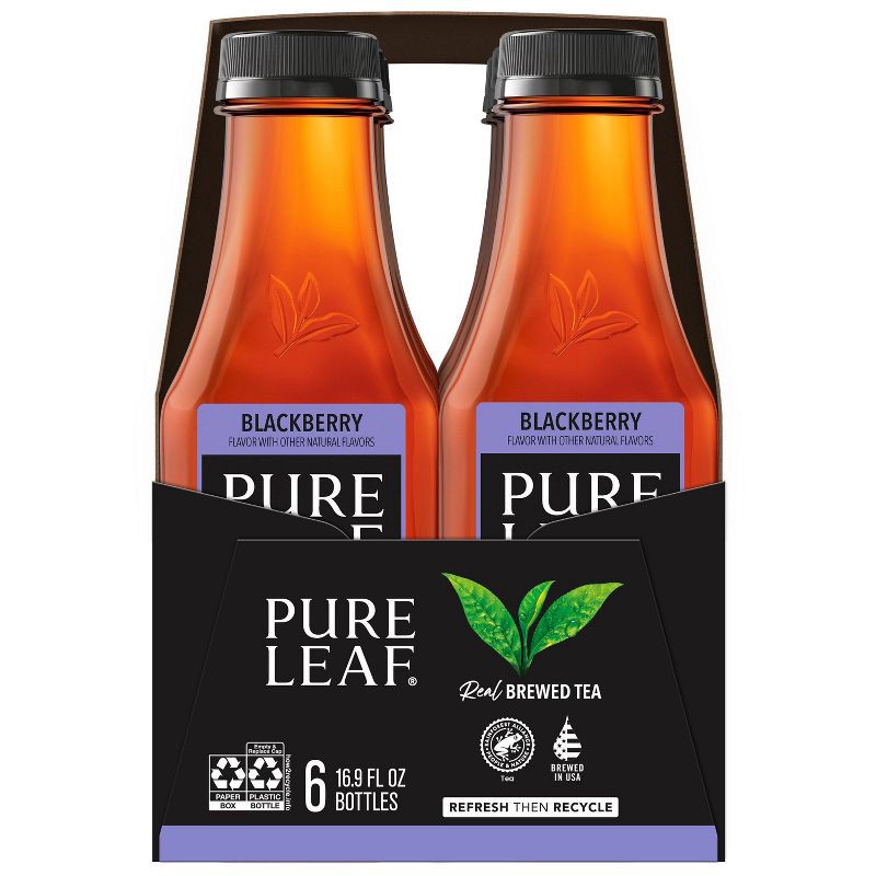 slide 4 of 7, PURE LEAF RTD Pure Leaf Blackberry Tea - 6pk/16.9oz Bottles, 6 ct; 16.9 oz