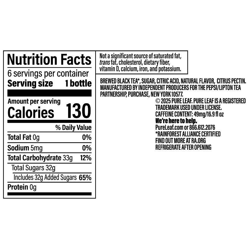 slide 7 of 7, PURE LEAF RTD Pure Leaf Blackberry Tea - 6pk/16.9oz Bottles, 6 ct; 16.9 oz
