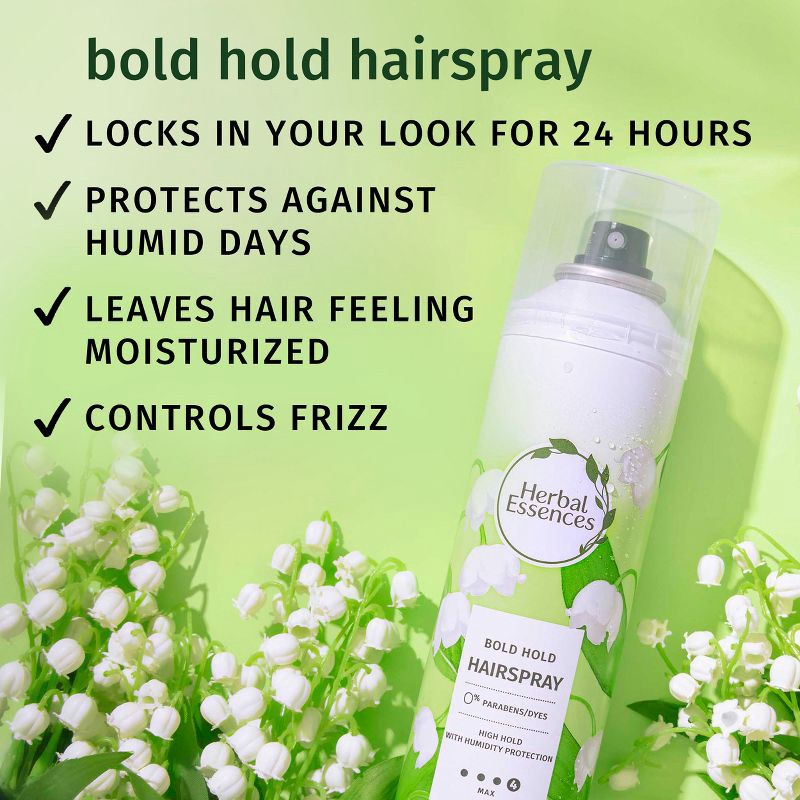 slide 2 of 10, Herbal Essences Bold Hold Anti-Frizz Hair Spray, Paraben Free - 8oz, 8 oz