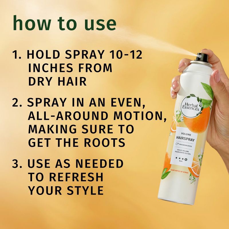 slide 8 of 10, Herbal Essences Touchable Hold Volume Hair Spray, Paraben Free - 8oz, 8 oz