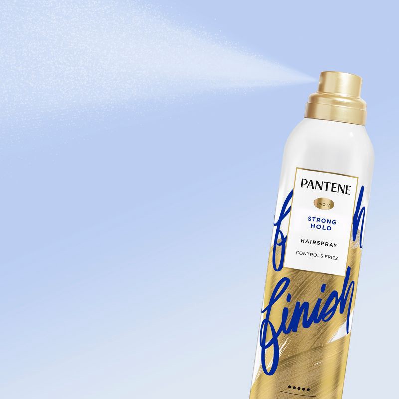 slide 3 of 8, Pantene Level 4 Strong Hold Anti-Humidity Hair Spray for Frizz Control - 7oz, 7 oz