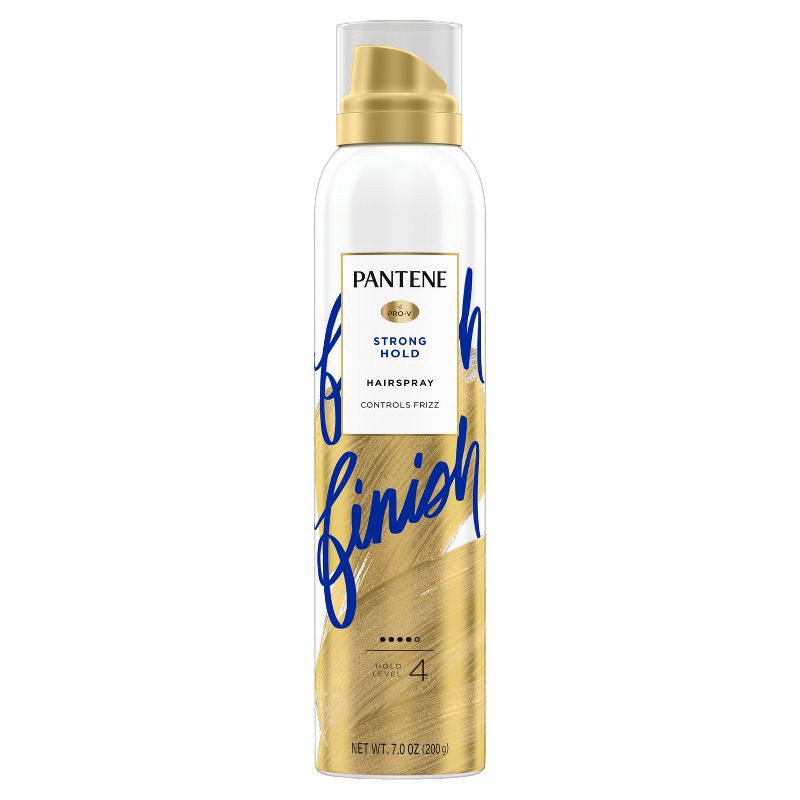 slide 1 of 8, Pantene Level 4 Strong Hold Anti-Humidity Hair Spray for Frizz Control - 7oz, 7 oz