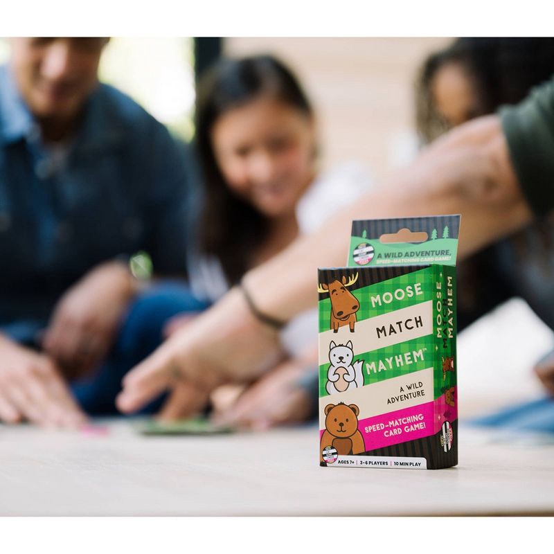 slide 6 of 10, Dolphin Hat Games Moose Match Mayhem Card Game, 1 ct