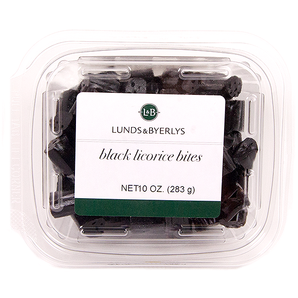 slide 1 of 1, L&B Black Licorice Bites, 10 oz