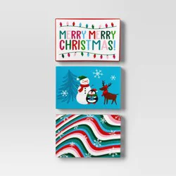 3ct 'Merry Merry Christmas' Paper Gift Card Holder - Wondershop™