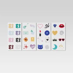 8ct Pop Star Temporary Tattoos Halloween Party Favors - Hyde & EEK! Boutique™