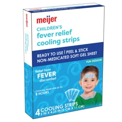 Meijer Fever Relief Cooling Strips for Kids