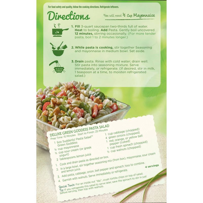 slide 2 of 4, Suddenly Salad Green Goddess Pasta Salad - 7.5oz, 7.5 oz
