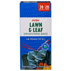 Meijer Mjr Lawn & Leaf Bag Pcr Flex 39gal 20ct