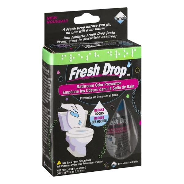 slide 1 of 1, Fresh Drop Bathroom Odor Preventor, 1 ct