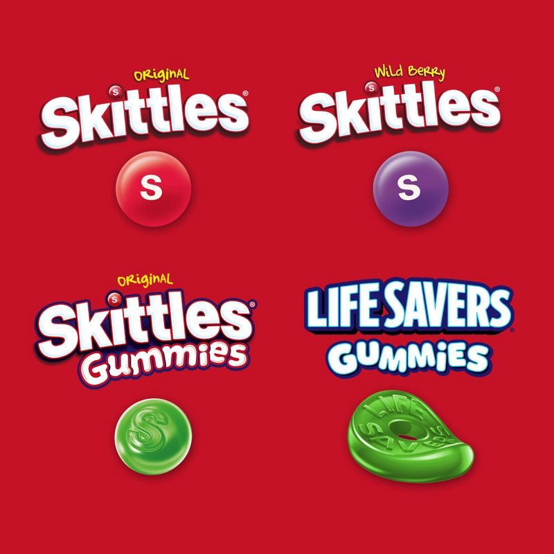 slide 4 of 11, Mars Skittles, Skittles Gummies & Life Savers Gummies Candy Variety Bag Party Size - 18.56oz, 18.56 oz
