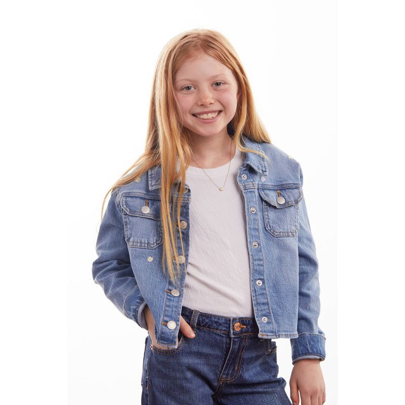 slide 10 of 11, Tiny Tags 14K Gold Ion Plated with White Enamel Daisy Necklace - Gold, 1 ct