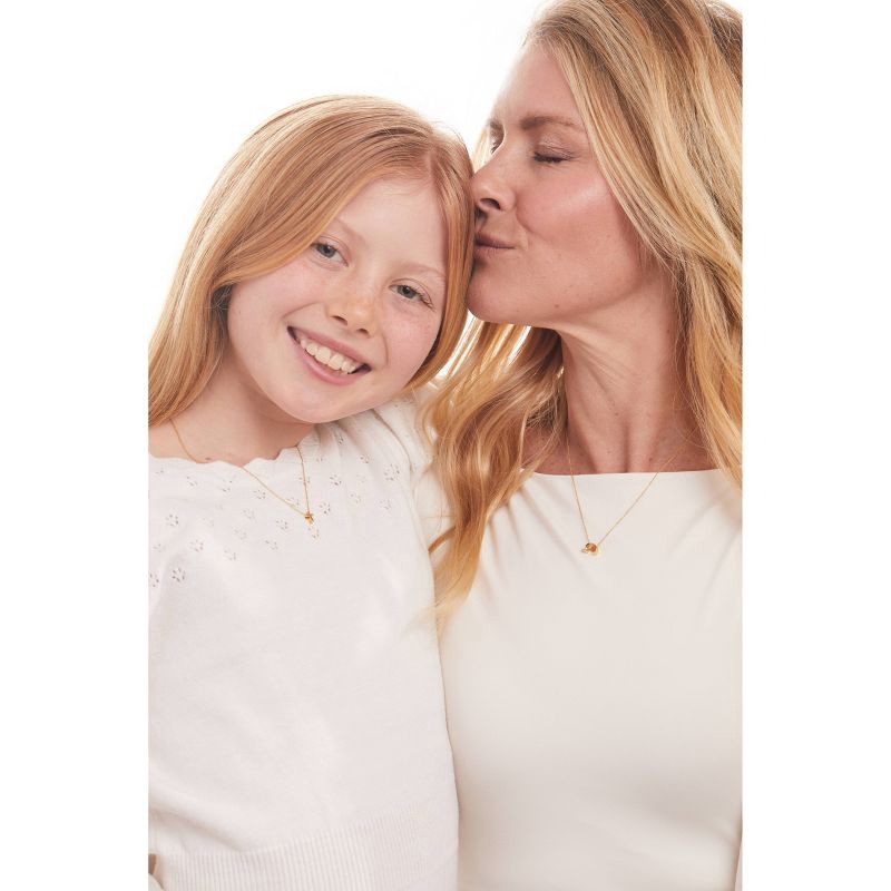 slide 10 of 11, Tiny Tags 14K Gold Ion Plated Cross Chain Necklace - Gold, 1 ct