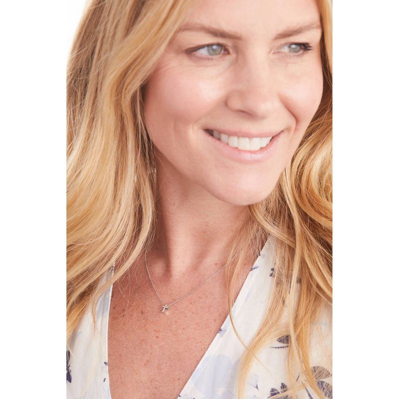 slide 2 of 10, Tiny Tags 14K Silver Plated Cross Chain Necklace - Silver, 1 ct