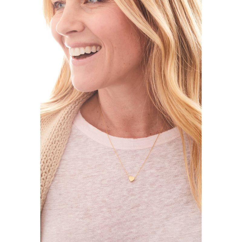 slide 2 of 12, Tiny Tags 14K Gold Ion Plated Valentines Heart Chain Necklace - Gold, 1 ct