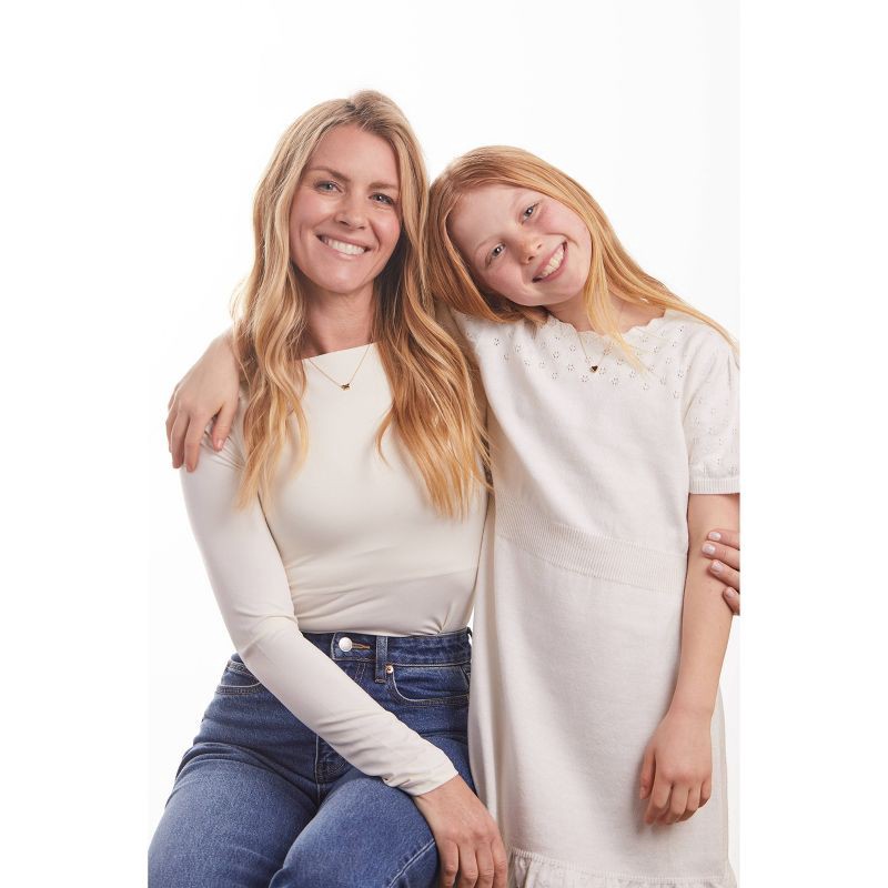 slide 12 of 12, Tiny Tags 14K Gold Ion Plated Valentines Heart Chain Necklace - Gold, 1 ct