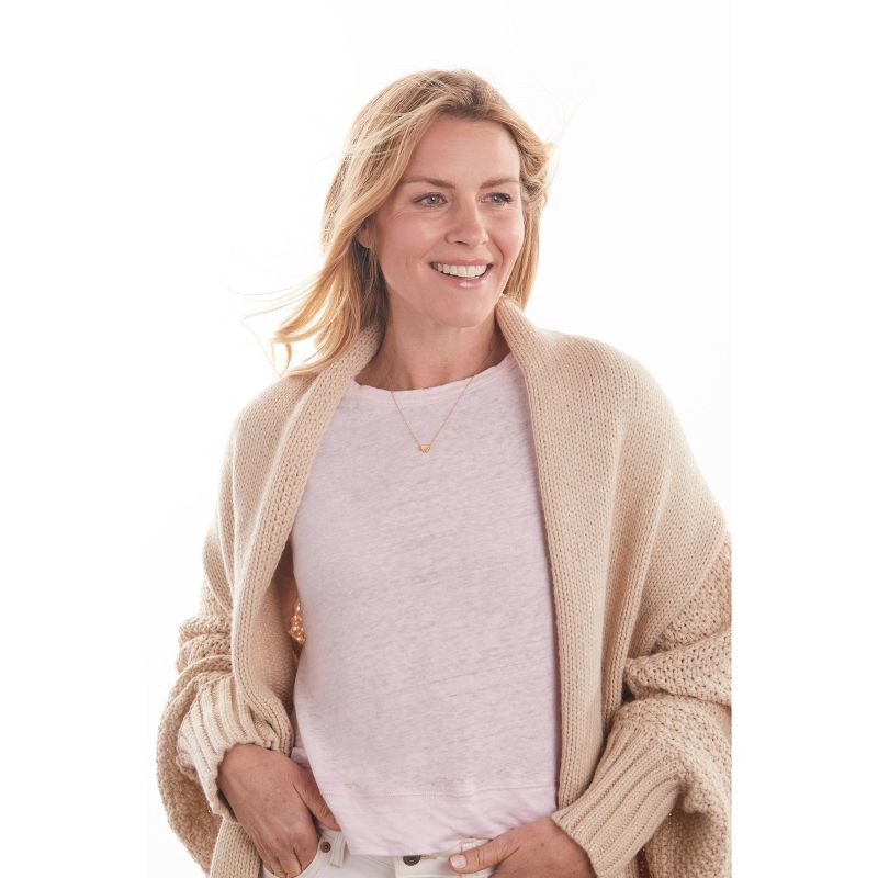 slide 9 of 12, Tiny Tags 14K Gold Ion Plated Valentines Heart Chain Necklace - Gold, 1 ct