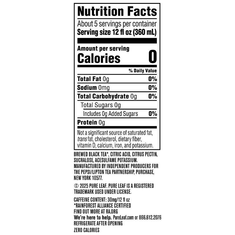 slide 6 of 6, PURE LEAF RTD Pure Leaf Zero Sugar Sweet Tea - 64 fl oz Bottle, 64 fl oz
