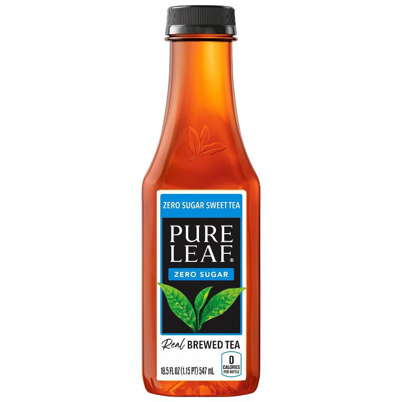slide 1 of 6, PURE LEAF RTD Pure Leaf Zero Sugar Sweet Tea - 18.5 fl oz Bottle, 18.5 fl oz