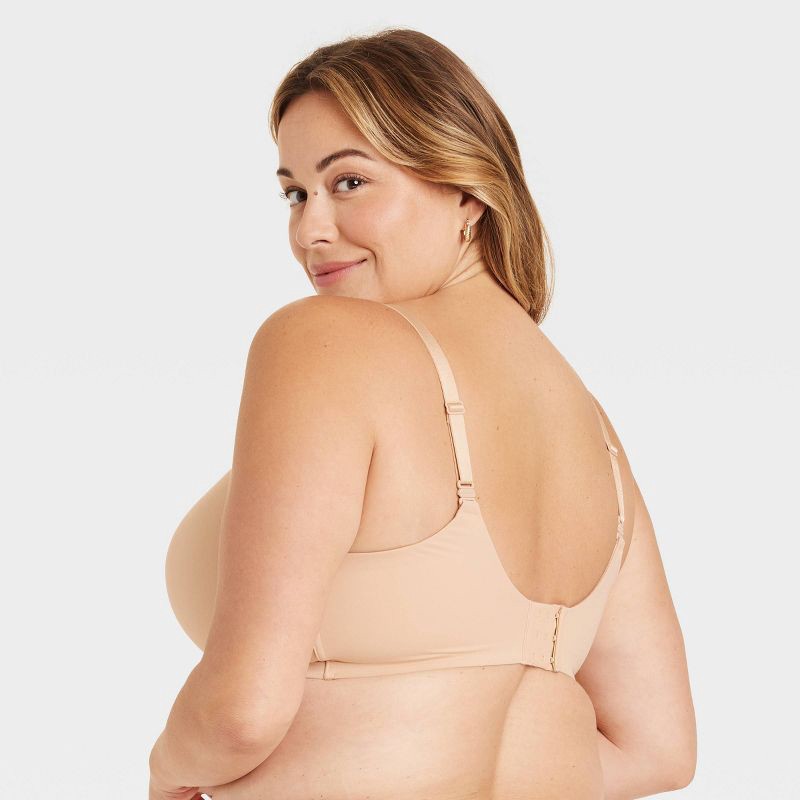 slide 2 of 5, Women's Wirefree Absorbent Nursing Bra - Auden™ Soft Beige 36B: Molded Wireless Cups, Adjustable Convertible Straps, 1 ct