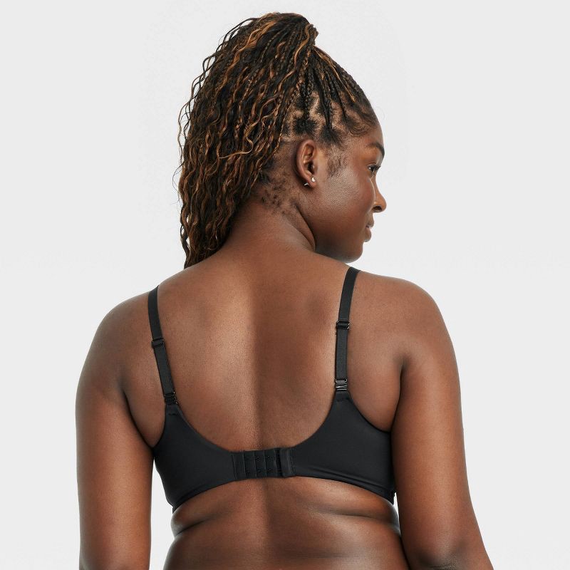 slide 5 of 6, Women's Wirefree Absorbent Nursing Bra - Auden™ Black 38C: Molded Wireless Cups, Adjustable Convertible Straps, 1 ct
