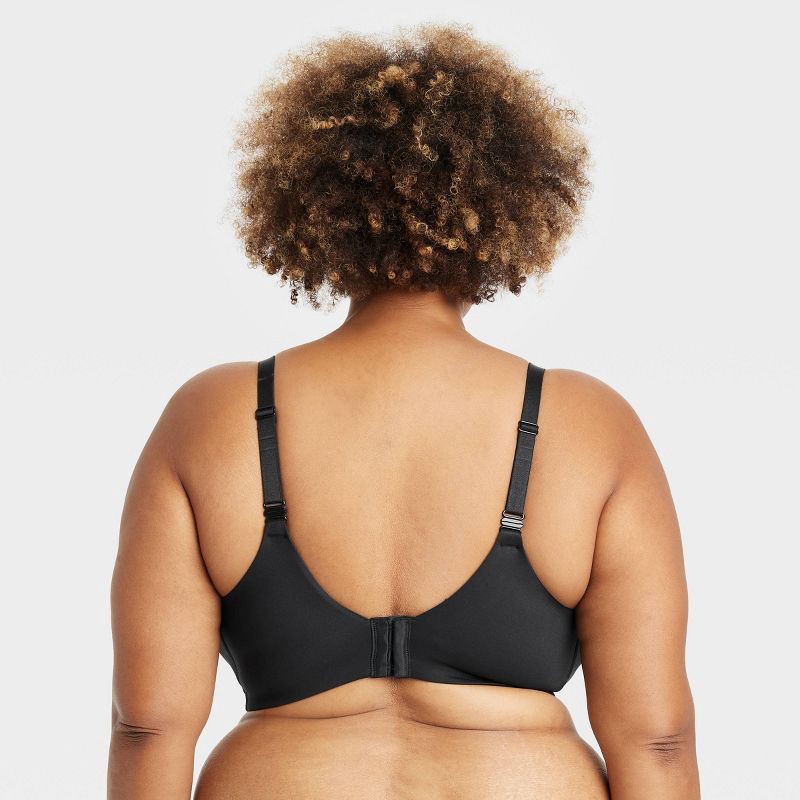 slide 2 of 6, Women's Wirefree Absorbent Nursing Bra - Auden™ Black 40C: Adjustable Convertible Straps, Molded Wireless Cups, 1 ct