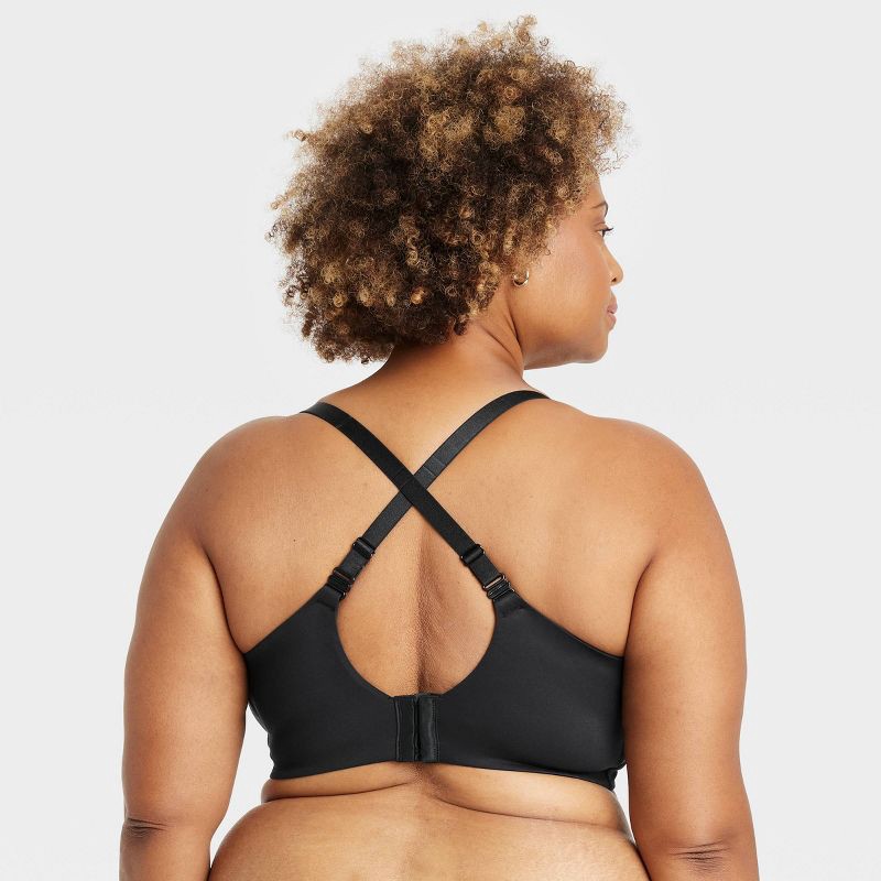 slide 3 of 6, Women's Wirefree Absorbent Nursing Bra - Auden™ Black 36DD: Molded Wireless Cups, Adjustable Convertible Straps, 1 ct