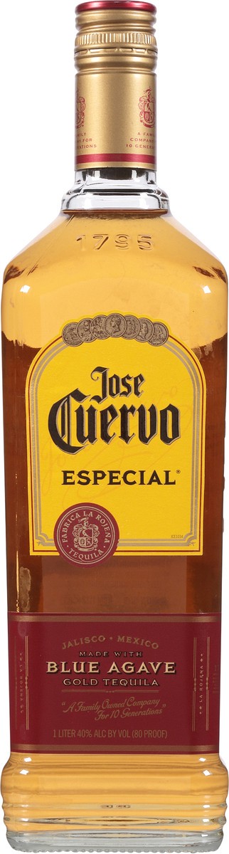 slide 3 of 9, Jose Cuervo Especial Blue Agave Gold Tequila 1 l, 1 l