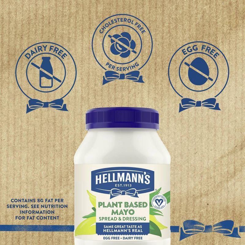 slide 7 of 9, Hellmann's Plant Based Mayo - 30 fl oz, 30 fl oz