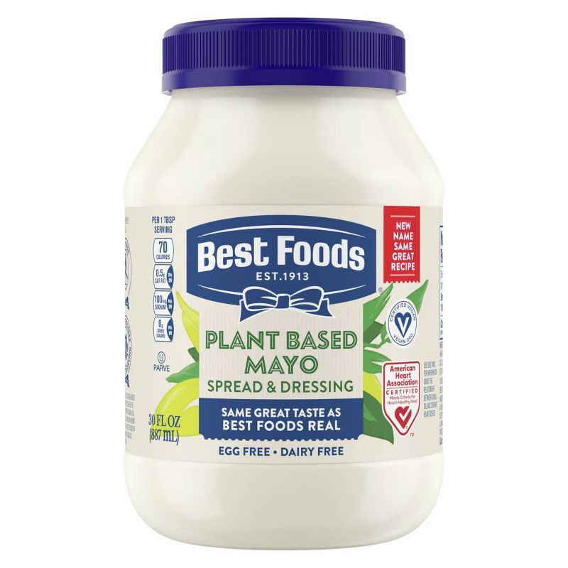 slide 2 of 9, Best Foods Plant Based Mayo - 30 fl oz, 30 fl oz