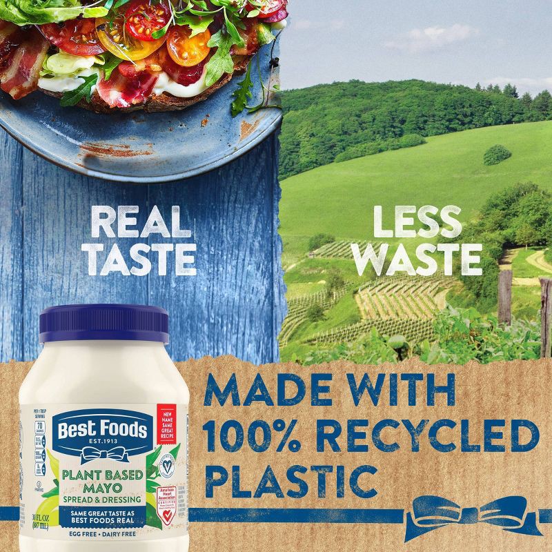 slide 5 of 9, Best Foods Plant Based Mayo - 30 fl oz, 30 fl oz