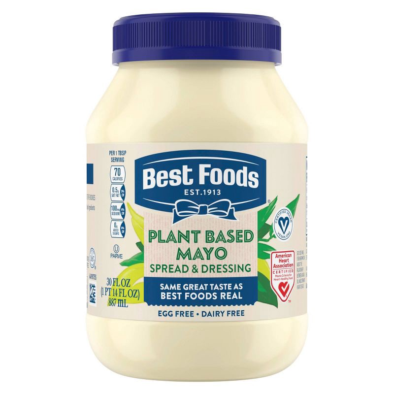 slide 1 of 9, Best Foods Plant Based Mayo - 30 fl oz, 30 fl oz