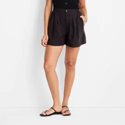 Future Collective with Jenee Naylor Women's High-Rise Pull-On Shorts - Future Collective™ with Jenee Naylor Dark Brown XL