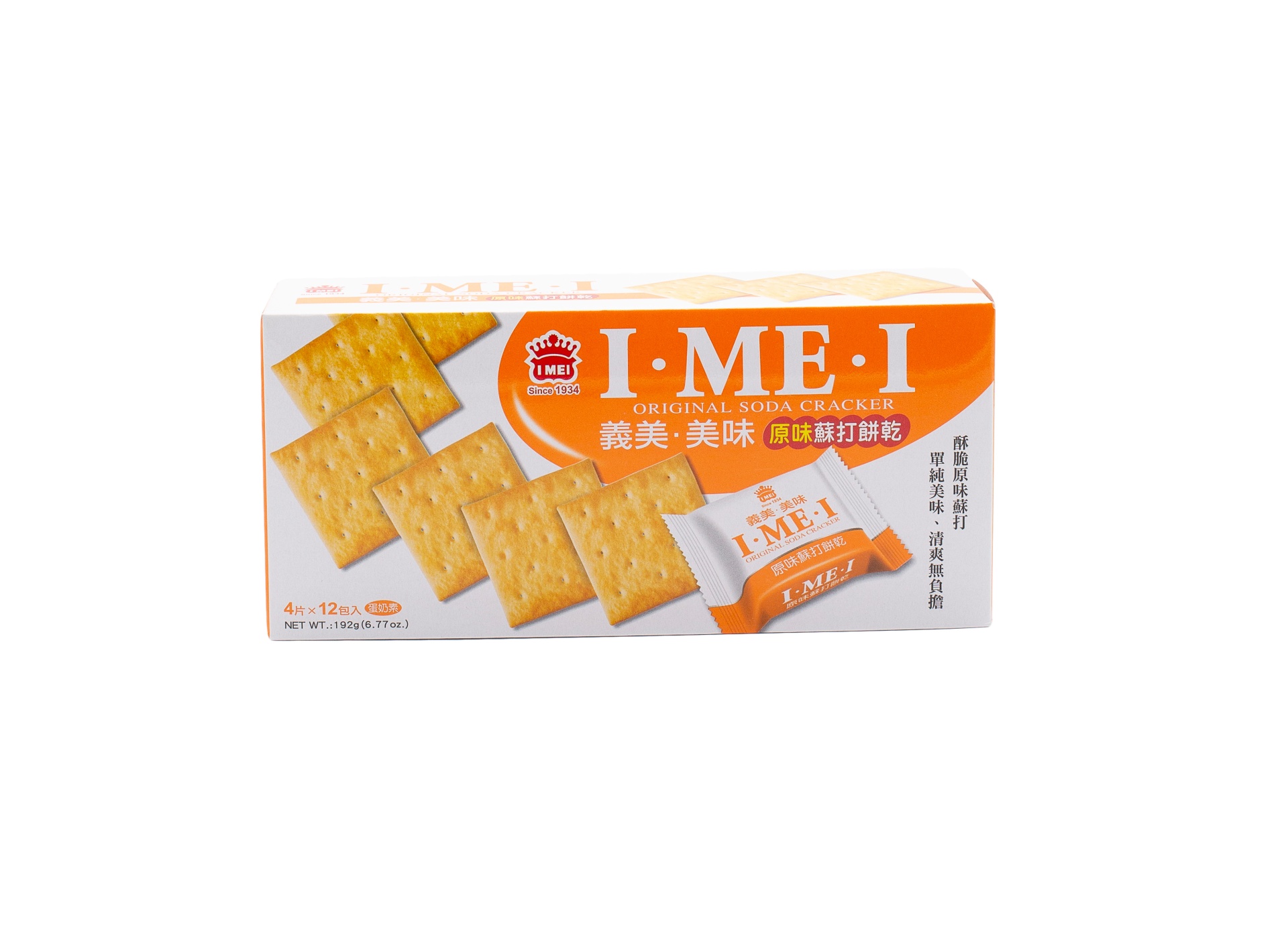 slide 1 of 1, I Mei Original Soda Cracker, 192 gram