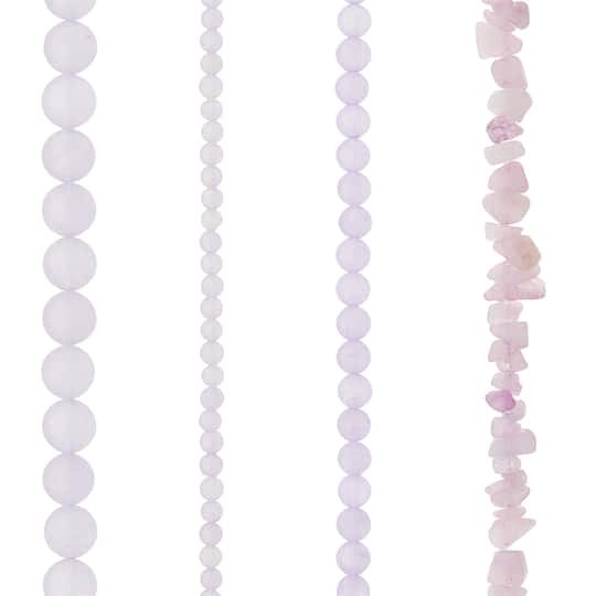 slide 1 of 3, Purple Quartzite Beads Value Pack By Bead Landing, 28 in