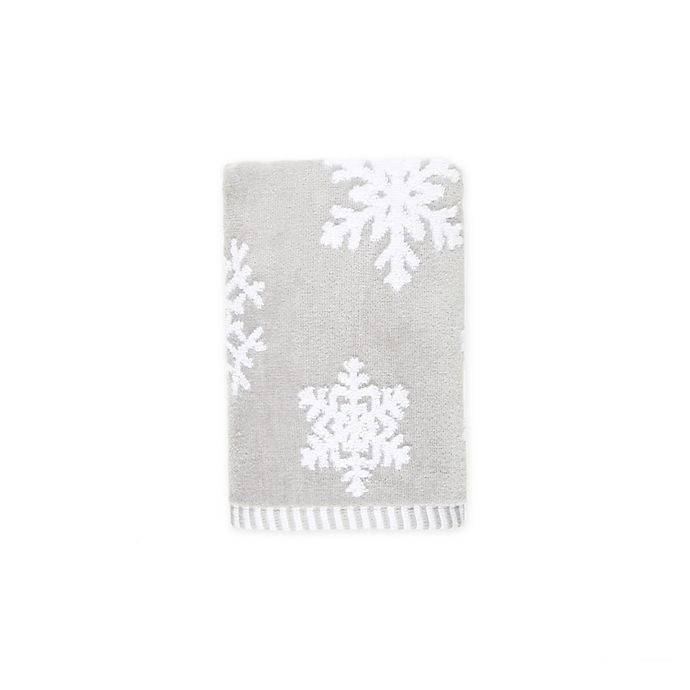 slide 1 of 1, Winter Wonderland Ice Crystals Hand Towel - Nickel, 1 ct