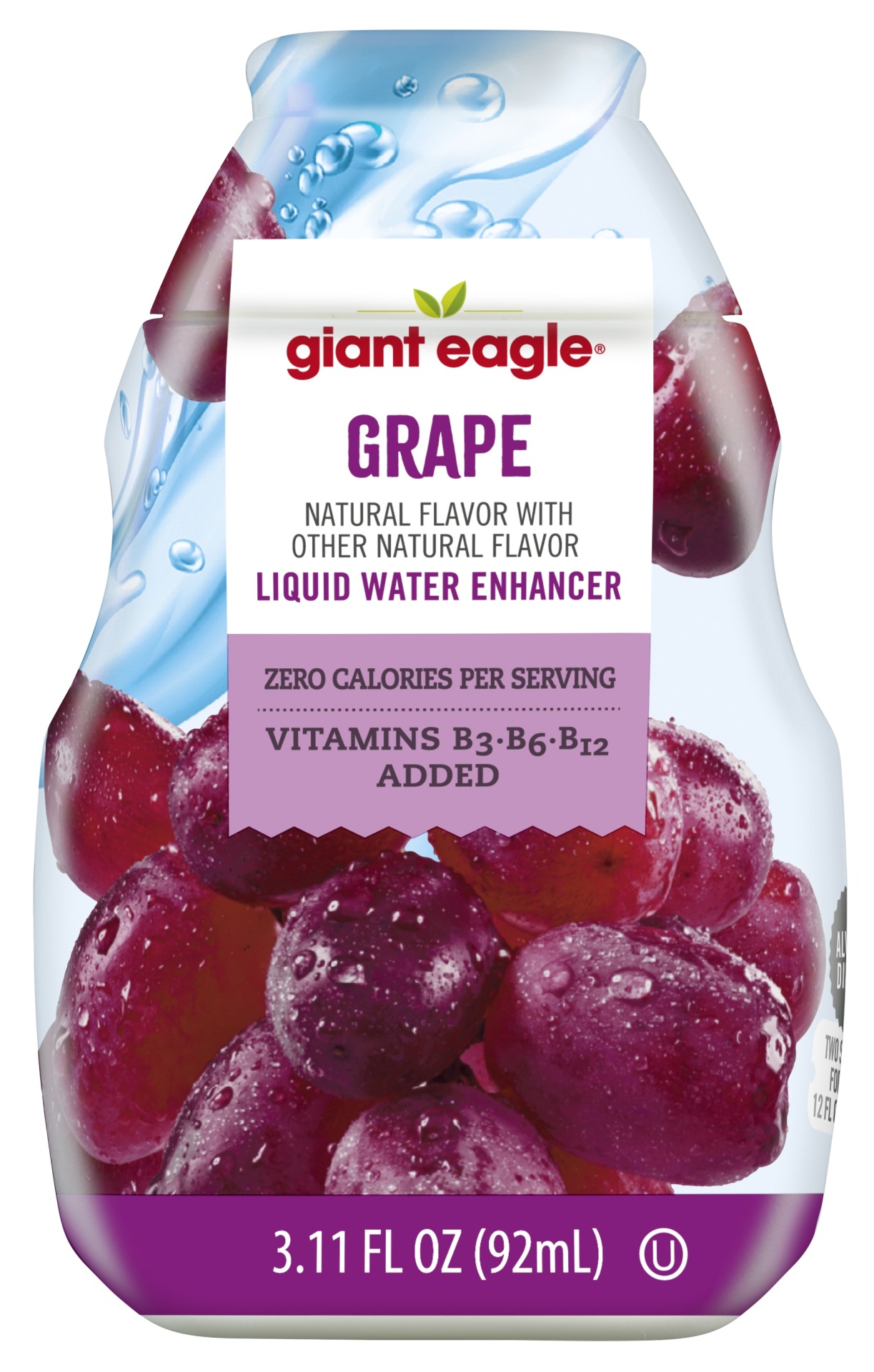 slide 1 of 1, GE Liquid Water Enhancer Grape - 3.11 oz, 3.11 oz