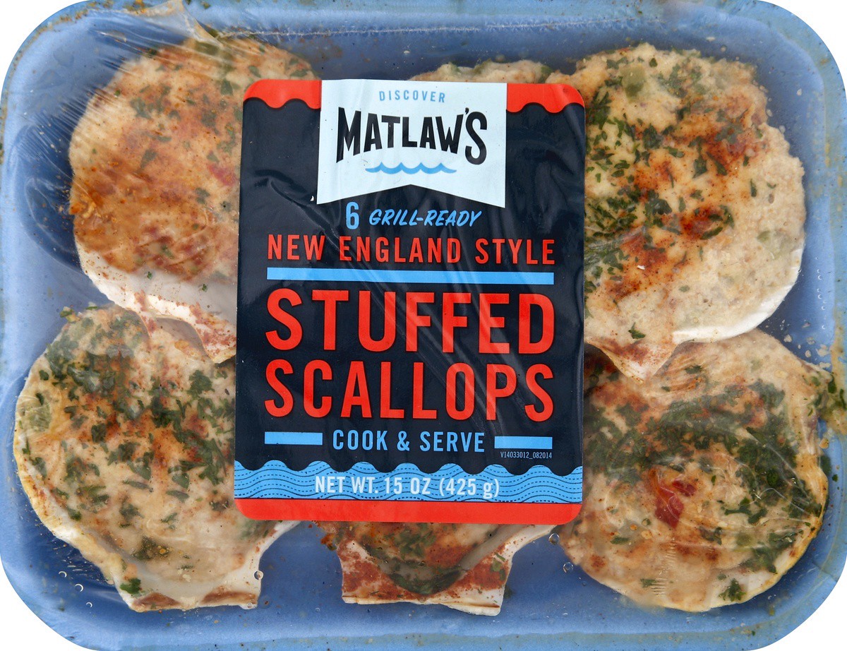 slide 3 of 4, Matlaw's Matlaws Stuffed Scallops, 15 oz