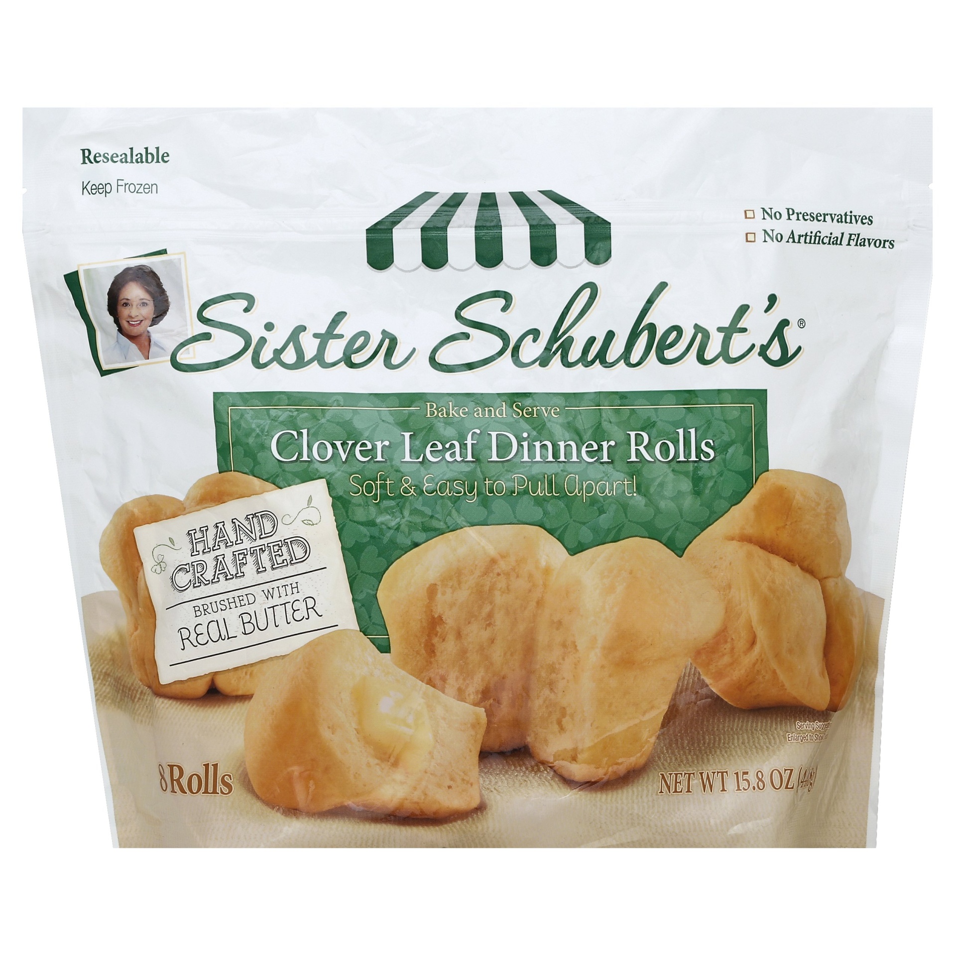 slide 1 of 1, Sister Schubert's Sister Schuberts Clover Leaf Style Rolls, 15.8 oz