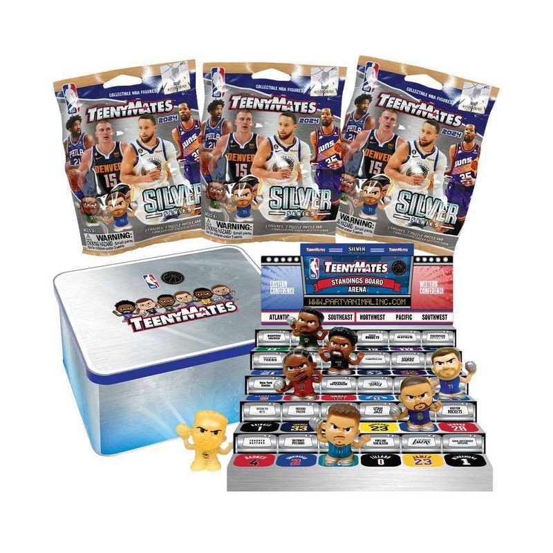 slide 2 of 3, 2024 TeenyMates NBA Collector Tin Set, 1 ct
